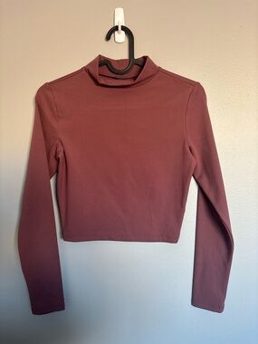 Wild Fable Pink Mock Neck Crop (Target)